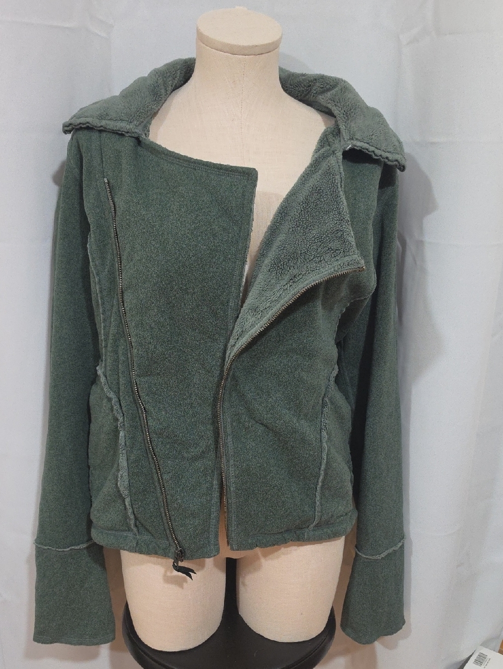 Exofficio Sage Green Teddy Zip Jacket